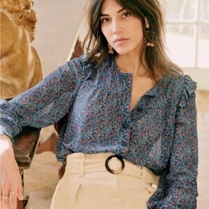 Sèzane Lorena Top Silk Printed Palermo FR34